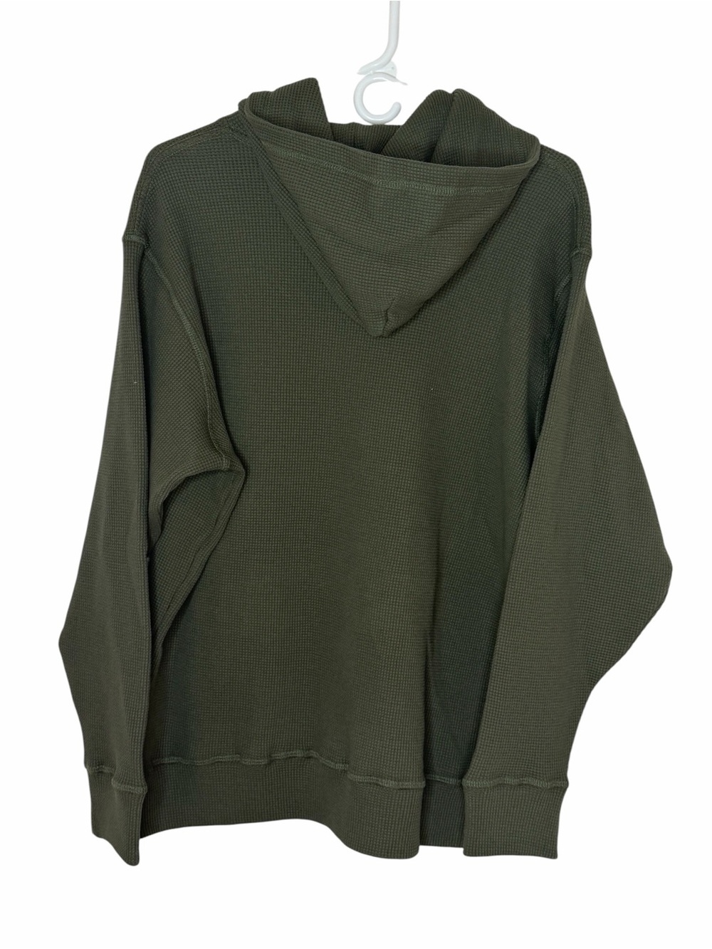 NWOT American Giant Loden Green Summit Waffle Pullover Hoodie Extra Large XL - Picture 7 of 9